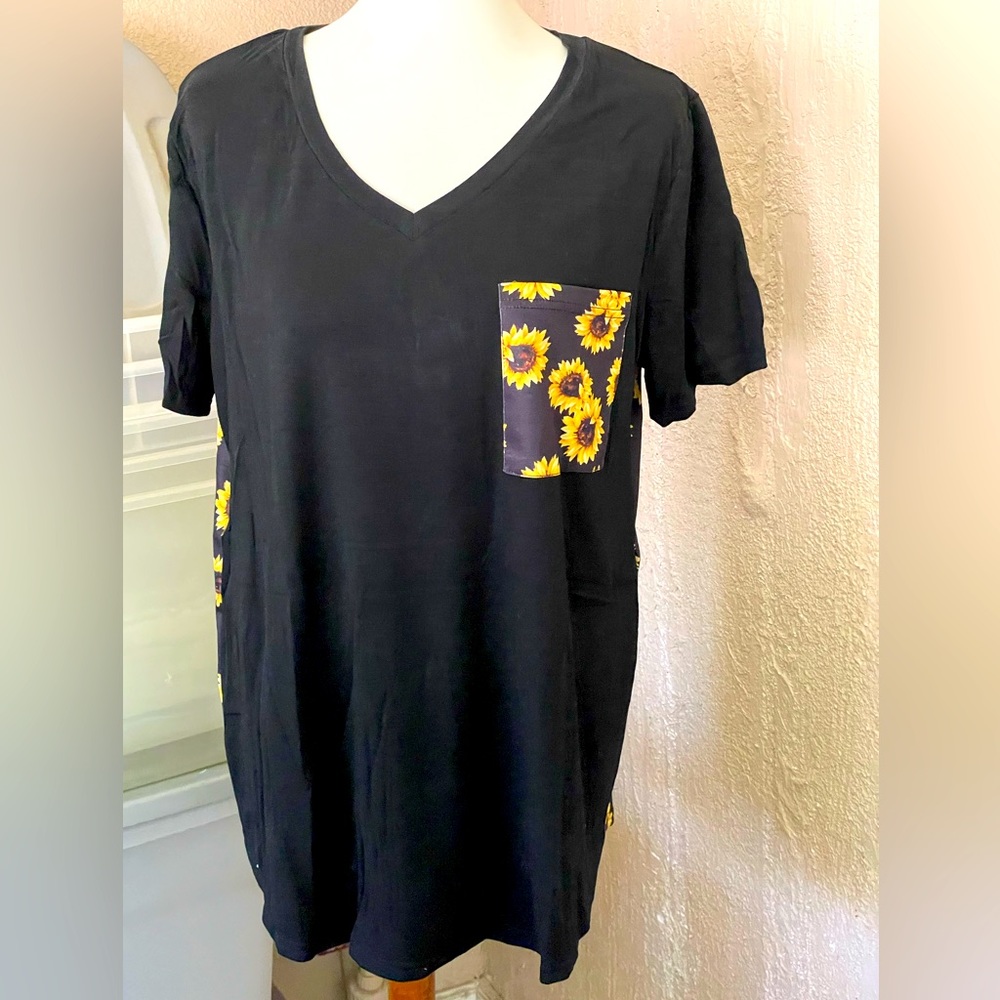 Plus Sunflower Top